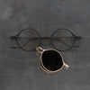 Rigards x The Viridi-Anne collaboration detachable sunglasses RG1022TVA collection RG-RG1022TVA-GQTHJKTMJBL antique bronze & black frame antique gold frame transparent lens + gradient green lens